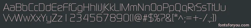 ModaernelightRegular Font – Pink Fonts on Black Background