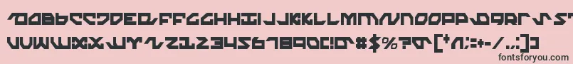 NightrunnerExtraCondensed Font – Black Fonts on Pink Background