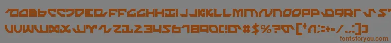 NightrunnerExtraCondensed Font – Brown Fonts on Gray Background