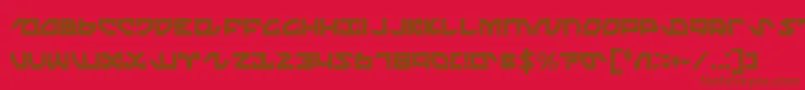 Police NightrunnerExtraCondensed – polices brunes sur fond rouge