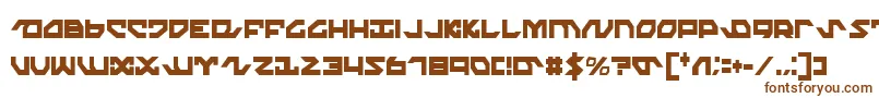 NightrunnerExtraCondensed Font – Brown Fonts on White Background