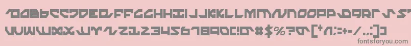 NightrunnerExtraCondensed Font – Gray Fonts on Pink Background