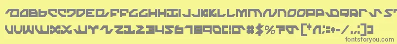 NightrunnerExtraCondensed Font – Gray Fonts on Yellow Background