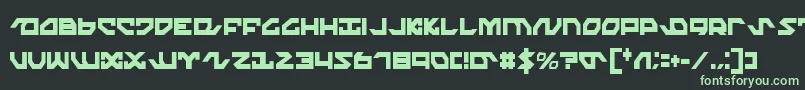 NightrunnerExtraCondensed Font – Green Fonts on Black Background