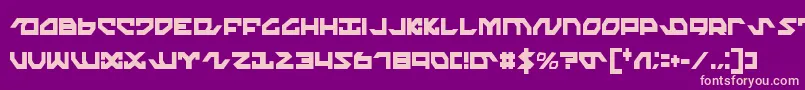 NightrunnerExtraCondensed Font – Pink Fonts on Purple Background