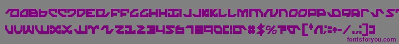 NightrunnerExtraCondensed Font – Purple Fonts on Gray Background