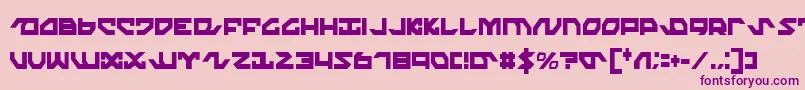 NightrunnerExtraCondensed Font – Purple Fonts on Pink Background