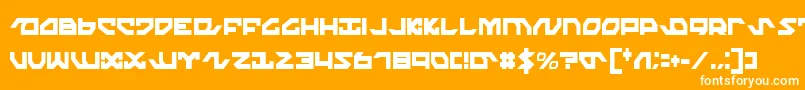 NightrunnerExtraCondensed Font – White Fonts on Orange Background