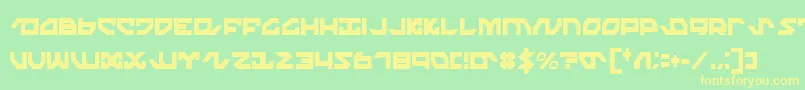 NightrunnerExtraCondensed Font – Yellow Fonts on Green Background
