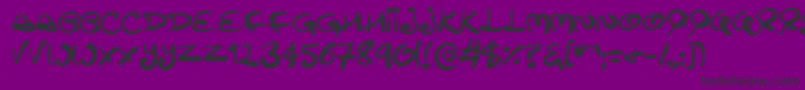 Swirltastic Font – Black Fonts on Purple Background