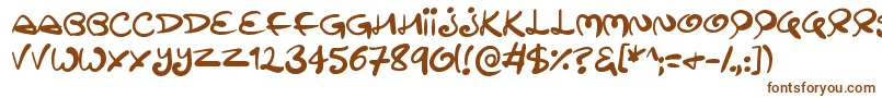 Swirltastic Font – Brown Fonts on White Background