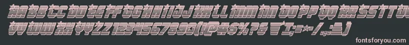 Armyrangerschromeital Font – Pink Fonts on Black Background