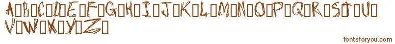 Crap Font – Brown Fonts on White Background