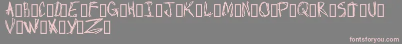 Crap Font – Pink Fonts on Gray Background
