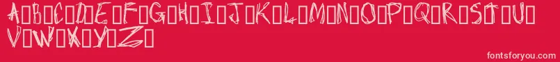 Crap Font – Pink Fonts on Red Background