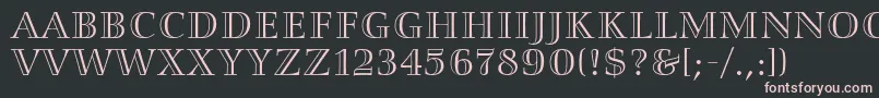 Smaragd Font – Pink Fonts on Black Background