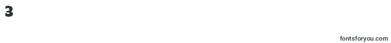フォントReganslabHeavy – フォント数字3