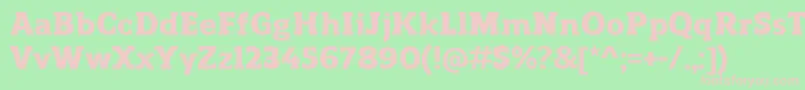 Más sobre la fuente ReganslabHeavy fuente ReganslabHeavy – Fuentes Rosadas Sobre Fondo Verde