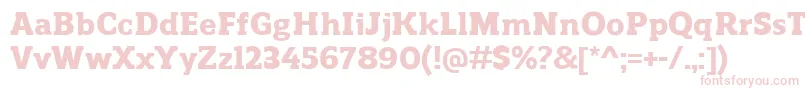 ReganslabHeavy-Schriftart – Rosa Schriften