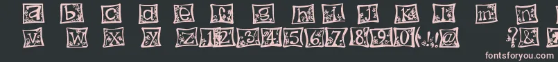 IndezonefontCreative Font – Pink Fonts on Black Background