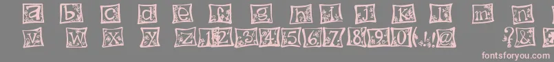 IndezonefontCreative Font – Pink Fonts on Gray Background
