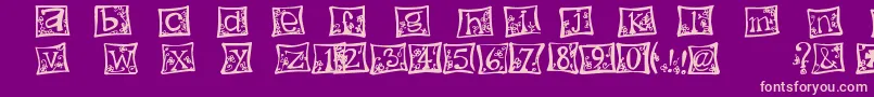 IndezonefontCreative Font – Pink Fonts on Purple Background