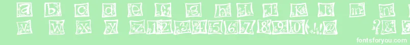 IndezonefontCreative Font – White Fonts on Green Background