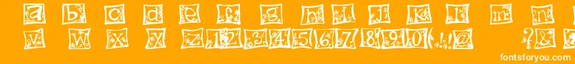 IndezonefontCreative Font – White Fonts on Orange Background