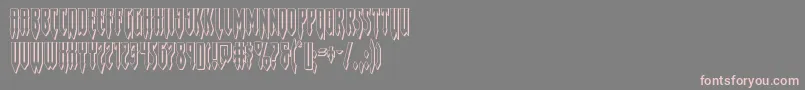 Gotharctica3D Font – Pink Fonts on Gray Background