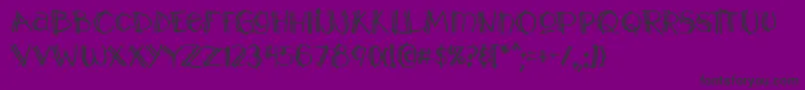 Y2kpopmuzaoe Font – Black Fonts on Purple Background