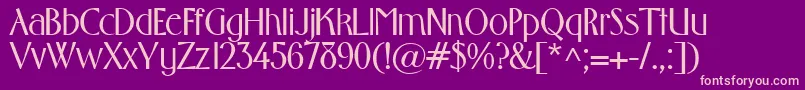 fuente GabrielBold – Fuentes Rosadas Sobre Fondo Morado
