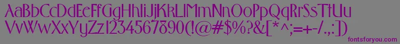 GabrielBold Font – Purple Fonts on Gray Background