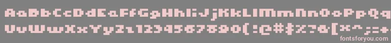 Kroeger0465 Font – Pink Fonts on Gray Background