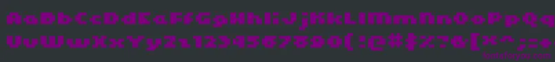 Шрифт Kroeger0465 – фиолетовые шрифты на чёрном фоне