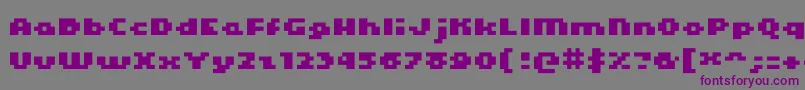 Шрифт Kroeger0465 – фиолетовые шрифты на сером фоне