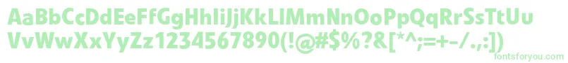 LinotypevetoBold Font – Green Fonts on White Background