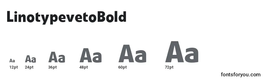 Размеры шрифта LinotypevetoBold