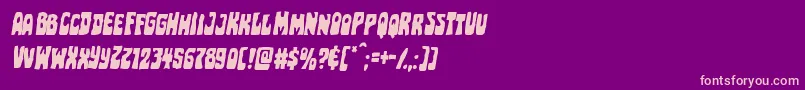 Police Pocketmonsterital – polices roses sur fond violet