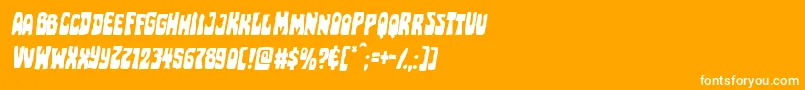 フォントPocketmonsterital – オレンジの背景に白い文字