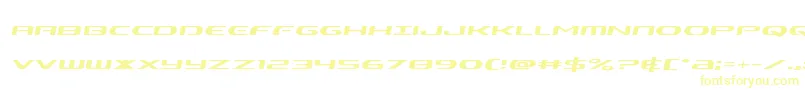 Alphamensemital Font – Yellow Fonts on White Background