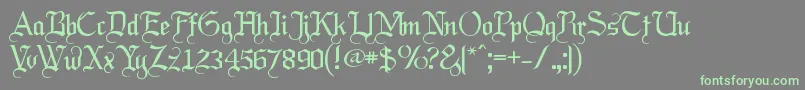 Labrit ffy Font – Green Fonts on Gray Background