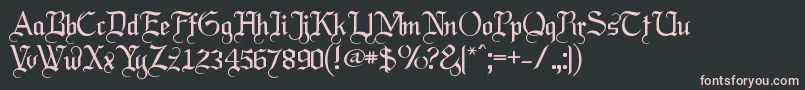 Шрифт Labrit ffy – розовые шрифты на чёрном фоне