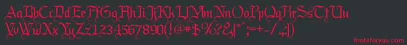 Labrit ffy Font – Red Fonts on Black Background