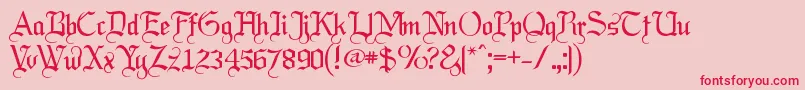 Labrit ffy Font – Red Fonts on Pink Background