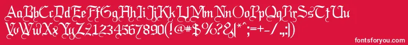 Labrit ffy Font – White Fonts on Red Background