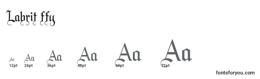 Labrit ffy Font Sizes