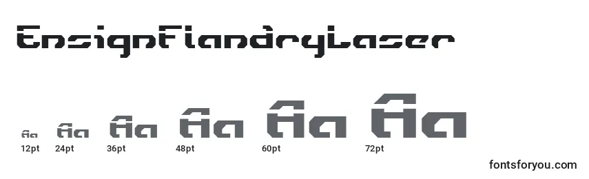 Размеры шрифта EnsignFlandryLaser