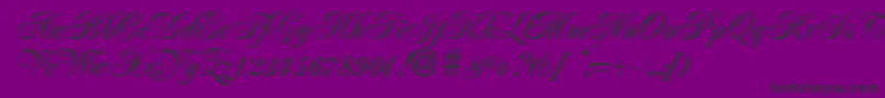 JacobadbBold Font – Black Fonts on Purple Background