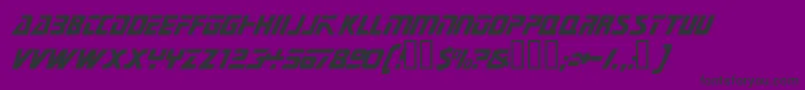 Trekkietitlasssk Font – Black Fonts on Purple Background