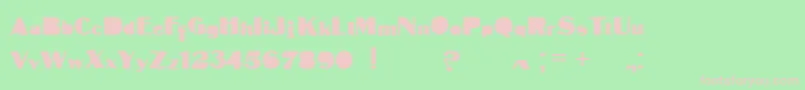 Mattaaus Font – Pink Fonts on Green Background